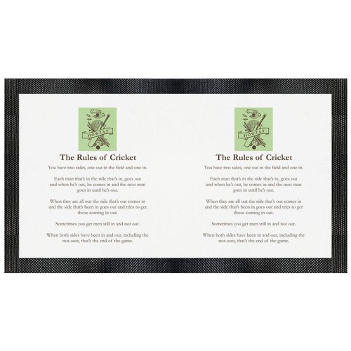 The rules cricket - 'the,