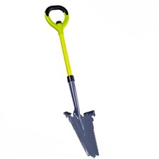 Garden Gear Multi Purpose Shovel Serrated Carbon Steel Blade Root Cutter Spade