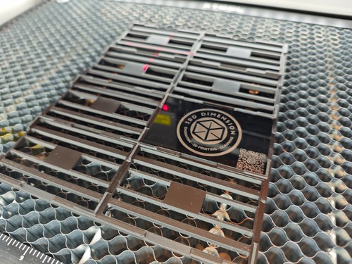 Laser engraver business card - laser,