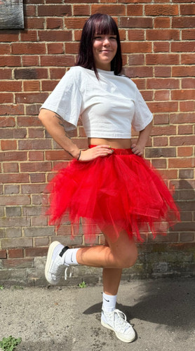 Red tutu skirt pixie - tutu,