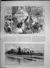 Old 1890 Oxford Cambridge University Boat Race Laidlay Fletcher Lonsd Victorian