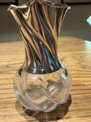 Victorian silver mounted glass - victorian,