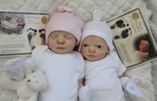 Vinyl doll preemie twins clyde - vinyl,