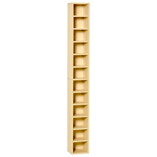 Multimedia storage shelf pine - multimedia,