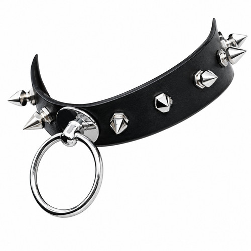 Choker collar ring necklace - collar, o