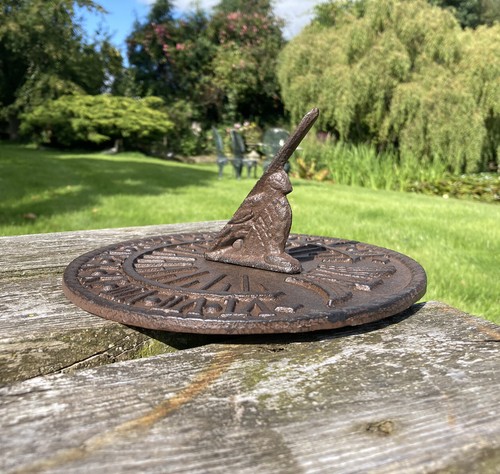Metal cast iron garden bird - metal,