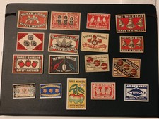 Swedish Matchbox Labels Old