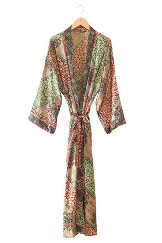 Vintage silk kimono robe - kimono,