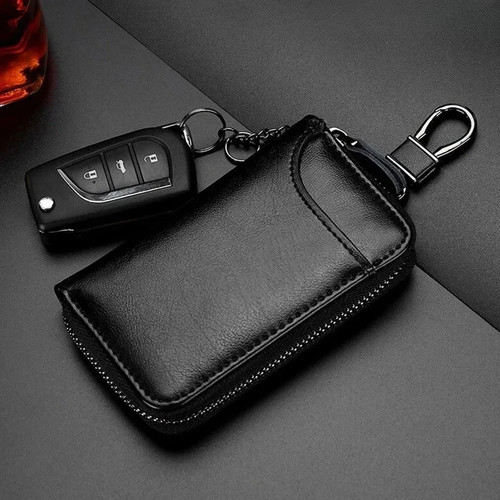 Leather key bag - key,