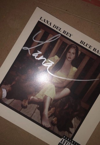 Lana del rey signed blue - del,