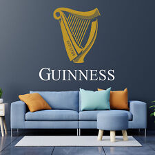 Guinness Wall Decal Beer Vinyl Inspired Decal Wall Art Man Cave Bar
