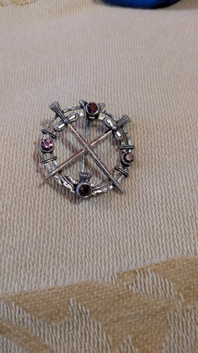 Scottish thistle brooch lapel - thistle,