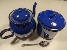 Attractive Indigo Blue & White