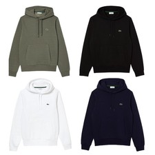Lacoste Men’s Fleece Hoodies kangaroo Pockets Embroidered Logo | Regular Fit