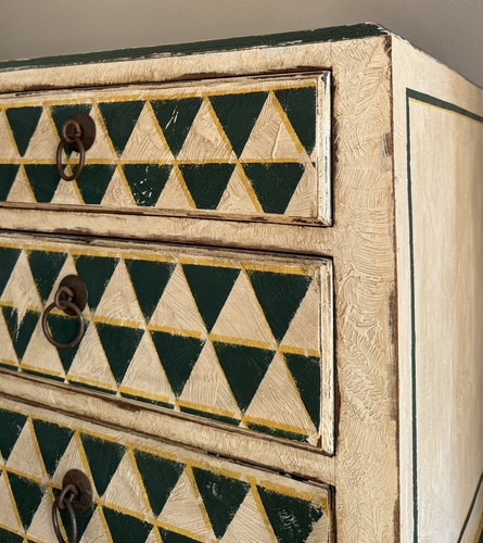 Vintage chest drawers green - of,