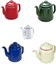 14cm FALCON ENAMEL TEAPOT TEA POT 3 PINTS 1.5L TRADITIONAL OLD VINTAGE CAMPING