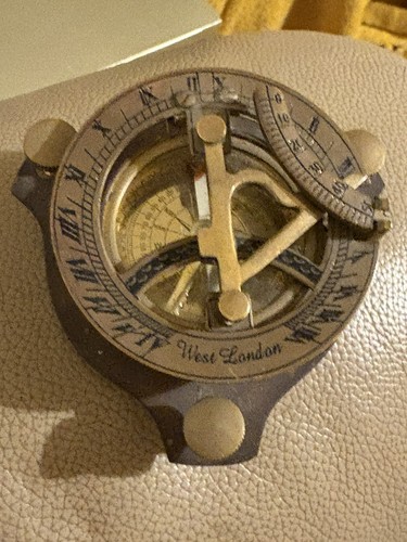 Brass pocket sextant - sextant, west