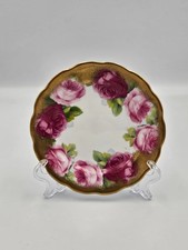 Royal Albert CROWN CHINA "Old English Rose" 6" Side Plate Heavy GOLD Trim