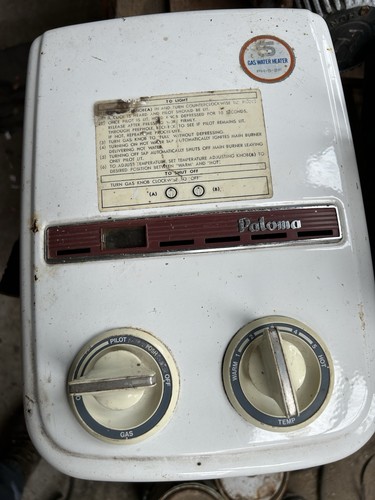 Gas water heater - water, (caravan?)