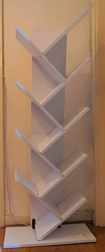 White floor standing book - floor,