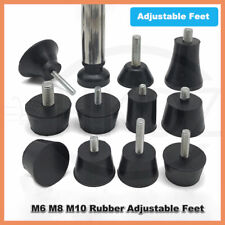 Rubber Adjustable Feet M6 M8 M10 Screw in Height Levelling Machine Furniture Leg