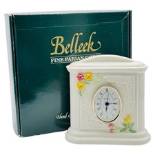 Belleek China Inishowen Clock With Flowers 977 Of 2500 Made In Ireland 2009