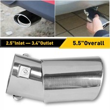 Auto Car Exhaust Pipe Tip Tail Muffler Stainless Steel Replacement Accessor