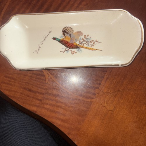 Trinket tray with pheasant - trinket,