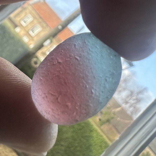 Seaham sea glass half pink - seaham,