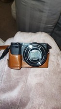 Sony Alpha a6000 Mirrorless Camera w/ 16-50mm Lens + Leather Strap – Excellent C