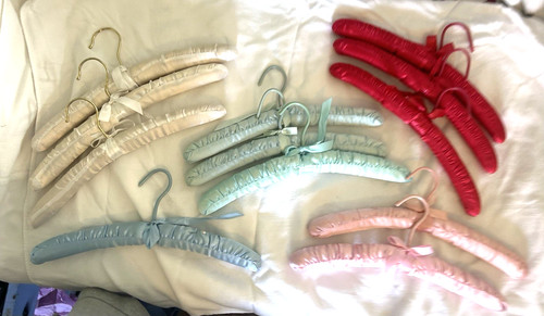 Vintage padded hangers - 12,