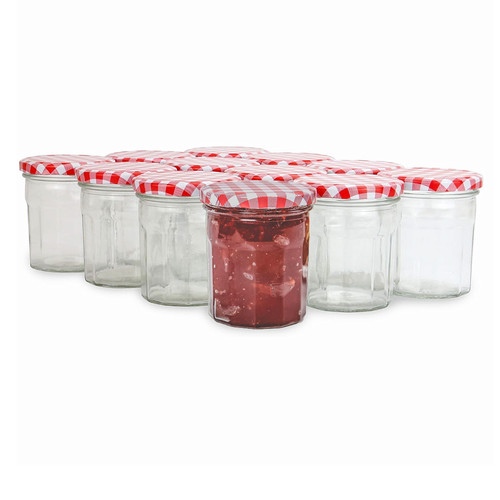 Jam jars glass wide mouth - jars,