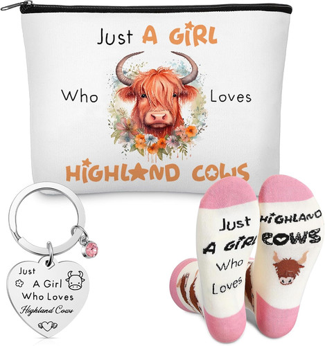 Pcs highland cow gift set - 3,