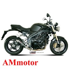 Mivv Triumph Speed Triple 2009 09 Exhaust Gp Carbon Motorcycle Low