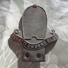 Bugatti Owners Club Radiator Badge /emblem vintage original 