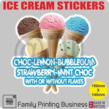 ICE CREAM VAN Stickers - Cones