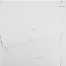 VEVOR 12” x 12” Self Adhesive Vinyl Floor Tiles 50 PCS 1.5mm Thick White Marble