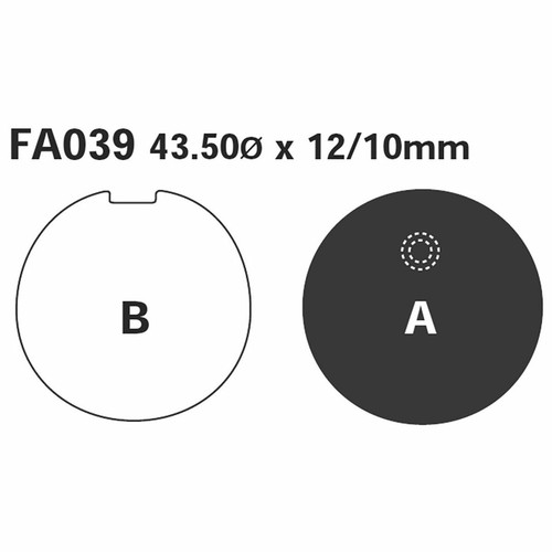 Pair brake pads ebc fa039 - brake,