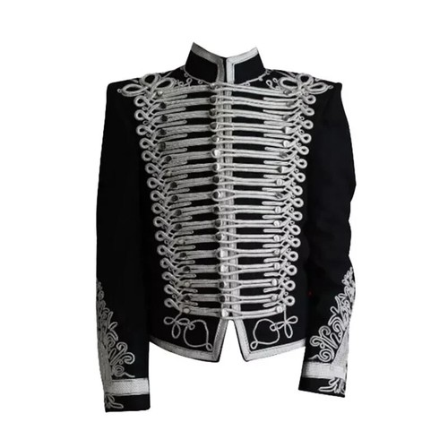 Napoleonic black hussar jacket - black,