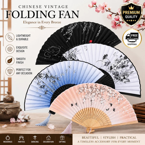 Chinese style folding fan - chinese,