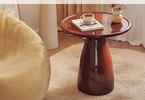 Luxury round side table high - luxury,