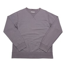 ALBAM Sweatshirt Men's Medium Lilac Long Sleeve Cotton Crew Neck Pullover