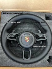 Porsche Leather Steering Wheel 911 991 Carrera 718 Cayman Boxster Cayenne Macan