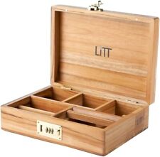 LITT Teak Wooden Stash Box -