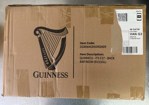 Guinness Back Bar neon Light