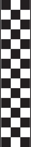 Racing stripes chequered - x,