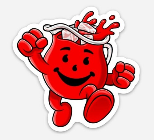 Kool aid man vinyl magnet - kool, oh