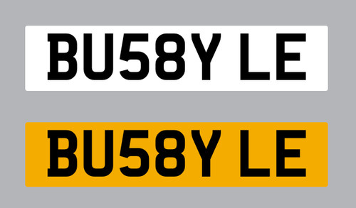 Busby registration plate - busby,