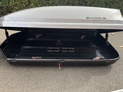 Exodus 470l grey roof box - exodus,