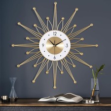 Large 56cm Sunburst Wall Clock